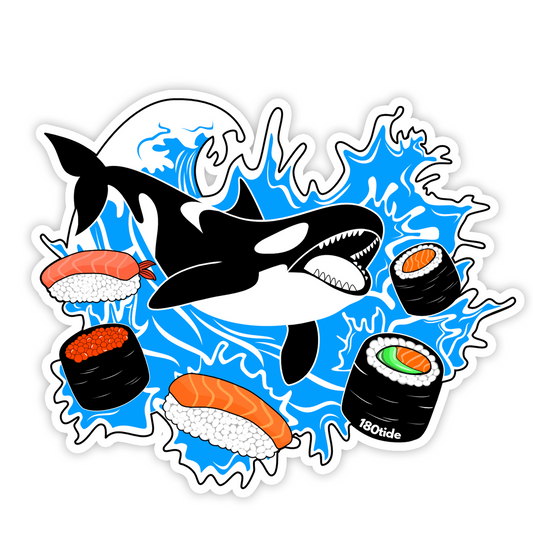 Orca Killer Whale Sushi Sticker
