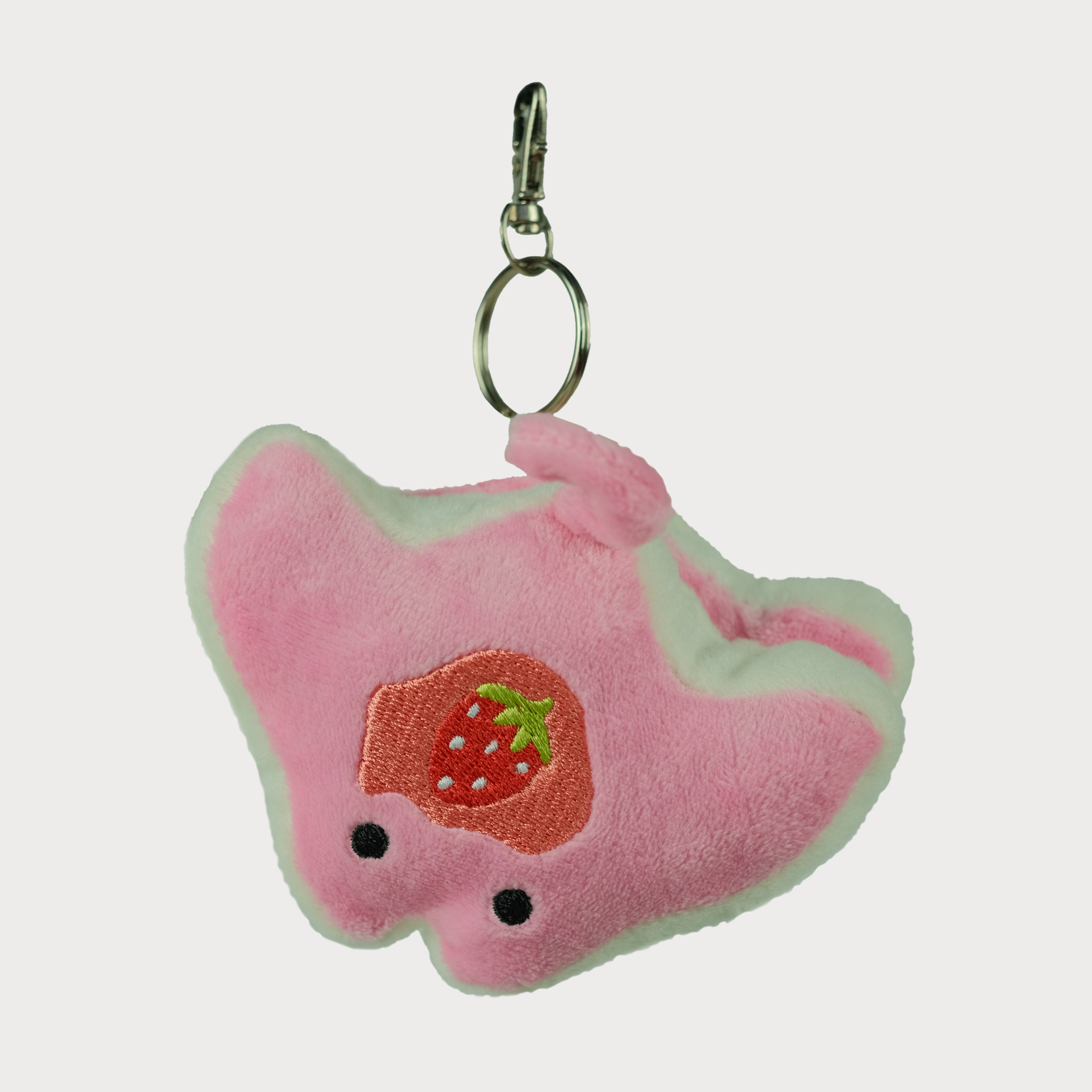 Strawberry Stacks the Pancake Manta Ray Plush Keychain – 180tide