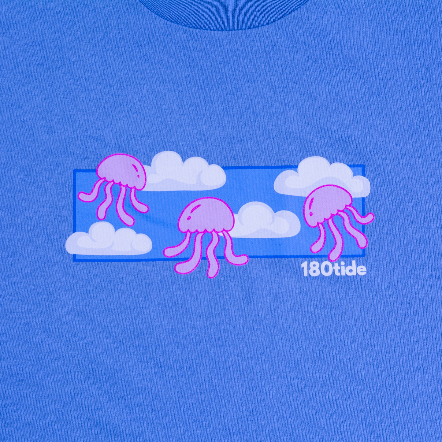 Jellyfish Skies Carolina Blue Short Sleeve Tee
