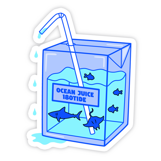 Ocean Juice Box Sticker