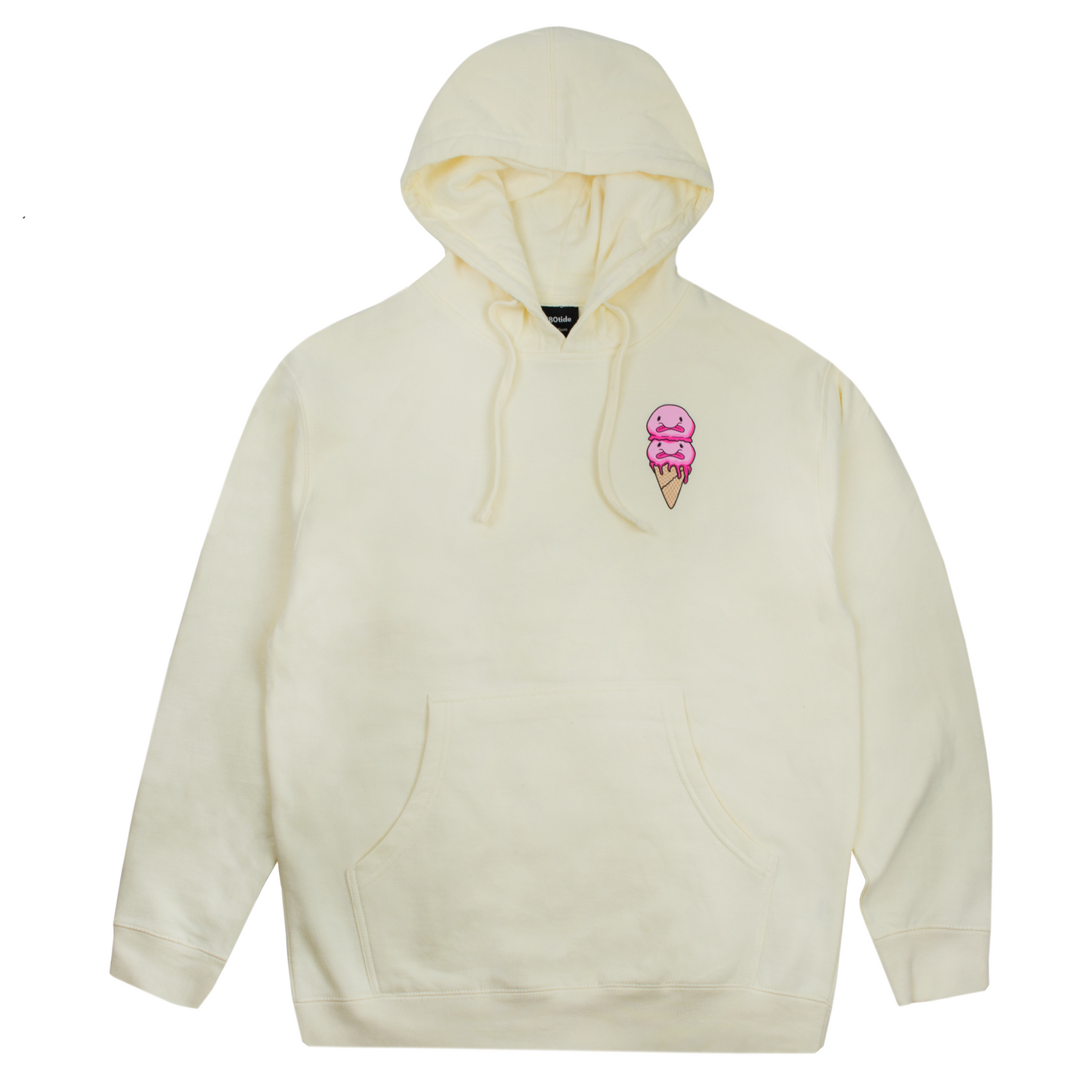 Scoops the Blobfish Ice Cream Cone Cream Hoodie