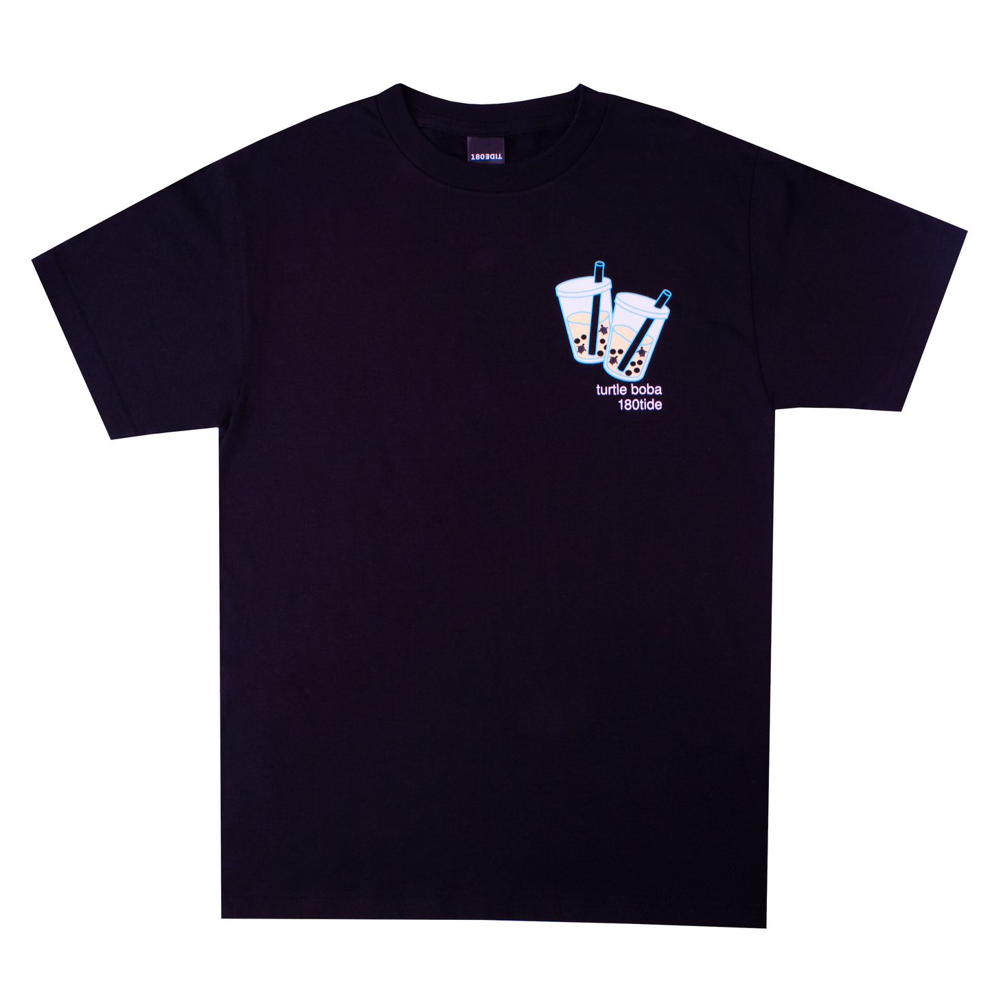 Turtle Boba Black Short Sleeve Tee