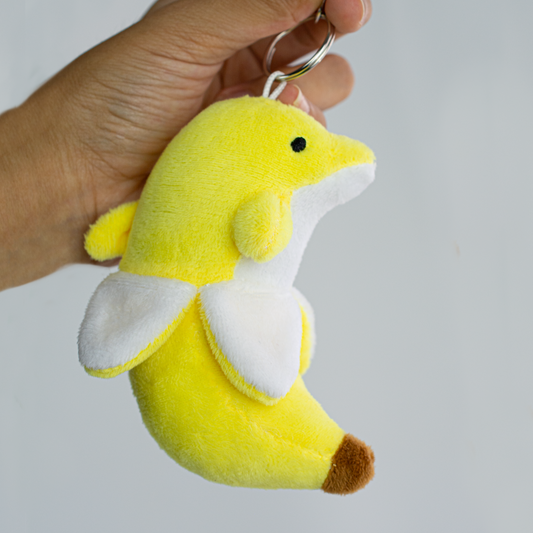 BanDan the Banana Dolphin Plush Keychain