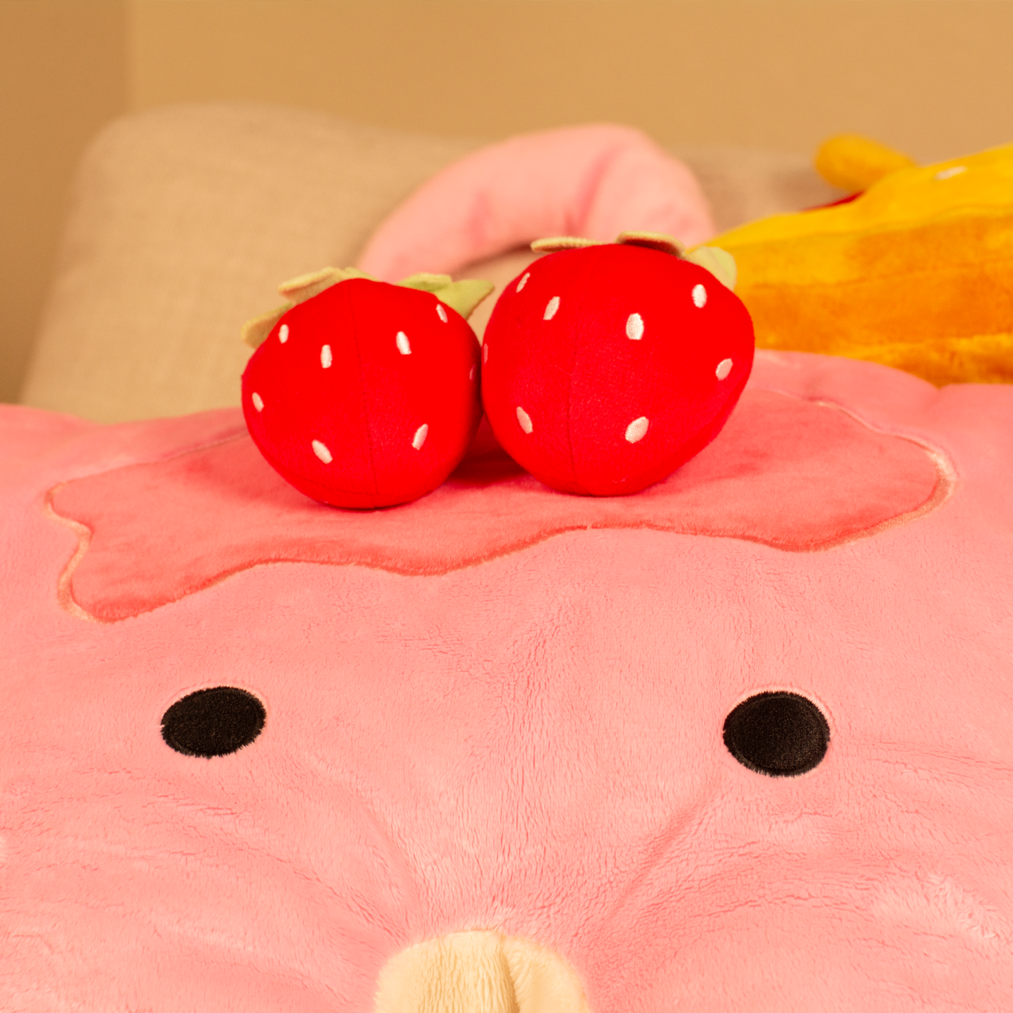 Giant Strawberry Stacks the Pancake Manta Ray Plush