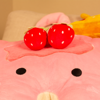 Giant Strawberry Stacks the Pancake Manta Ray Plush