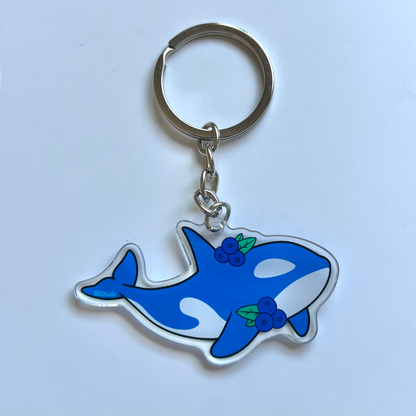 Calypso the Blueberry Orca Acrylic Keychain