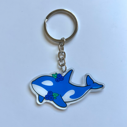 Calypso the Blueberry Orca Acrylic Keychain