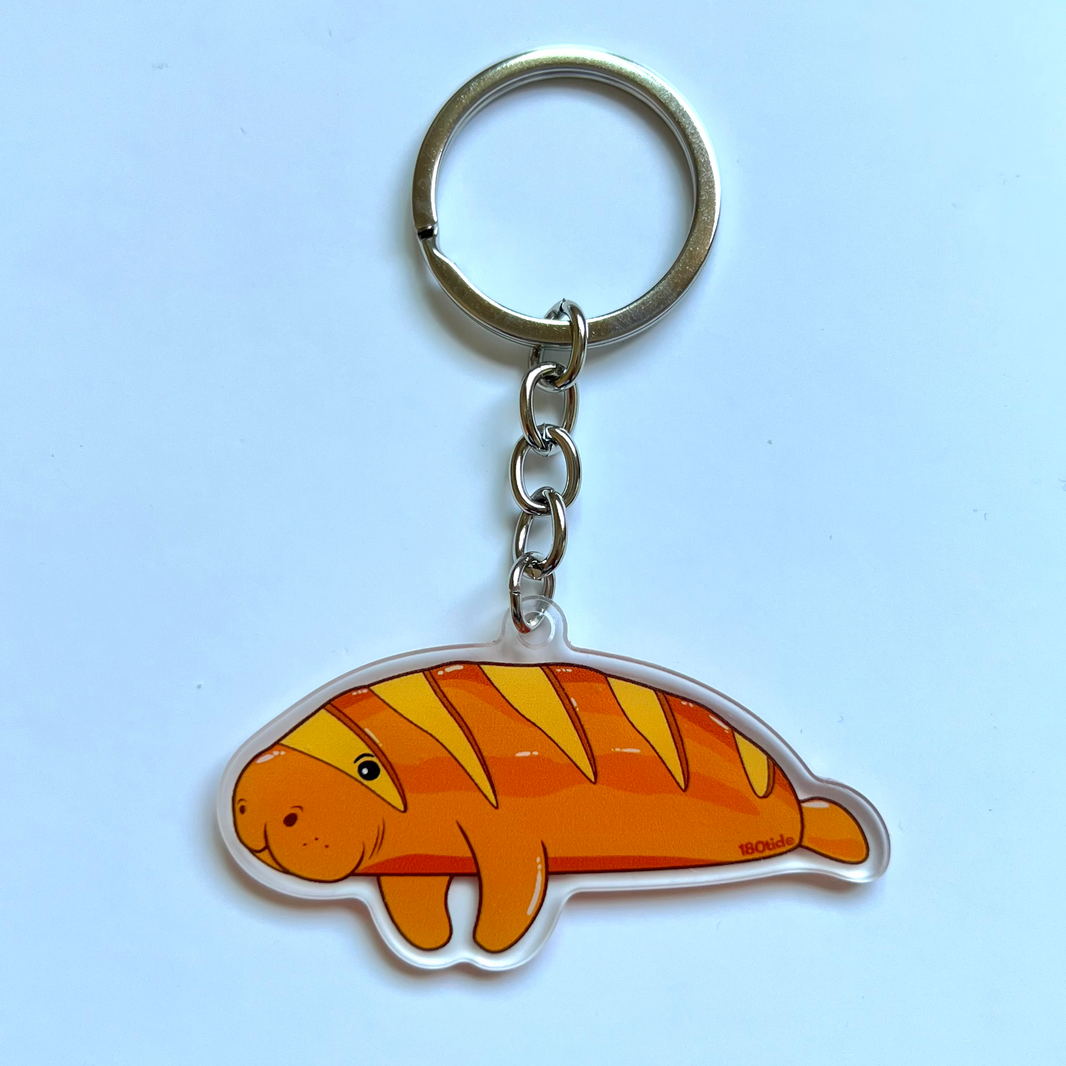 Louis the Baguette Manatee Acrylic Keychain