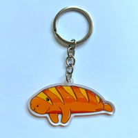 Louis the Baguette Manatee Acrylic Keychain