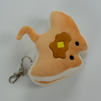Stacks the Pancake Manta Ray Plush Keychain