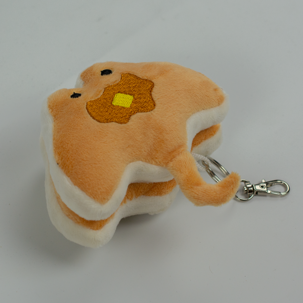 Stacks the Pancake Manta Ray Plush Keychain