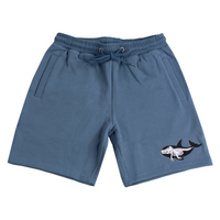 Killer Whale Skeleton Stone Sweatshorts 7"