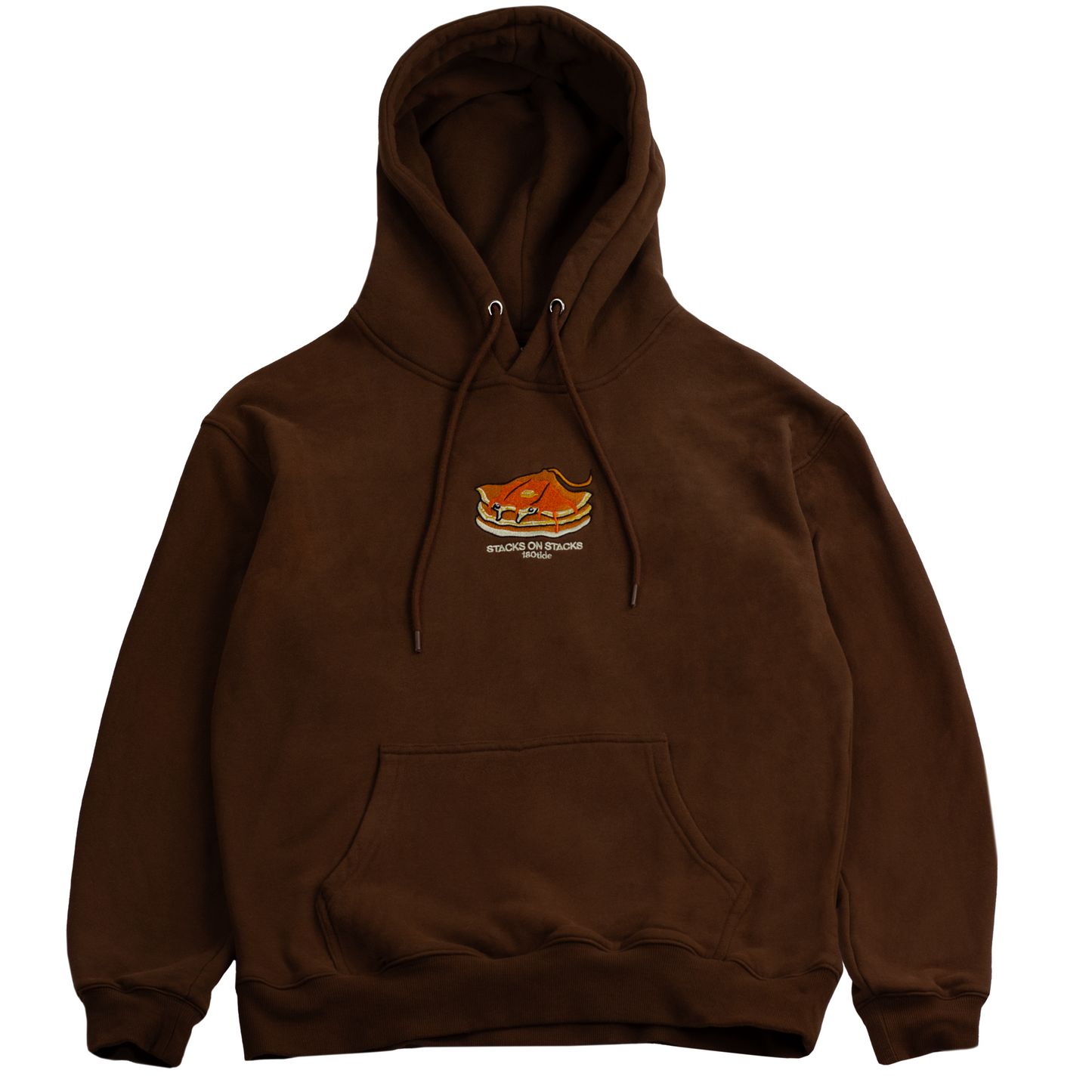 Stacks Manta Ray Pancakes Brown Hoodie