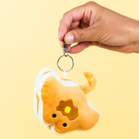 Stacks the Pancake Manta Ray Plush Keychain