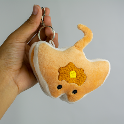 Stacks the Manta Ray Pancakes Plush Keychain