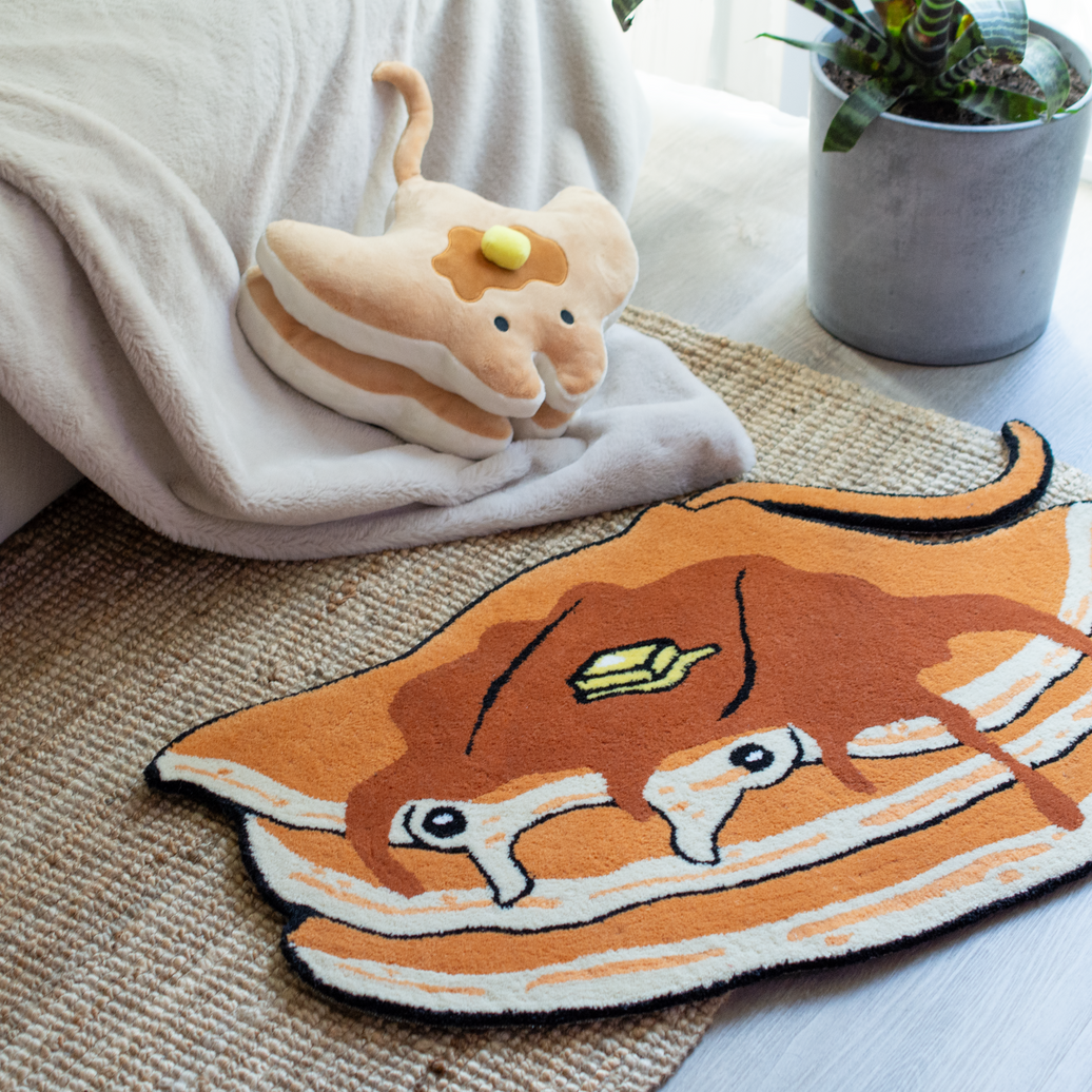 Stacks the Pancake Manta Ray Tufted Rug