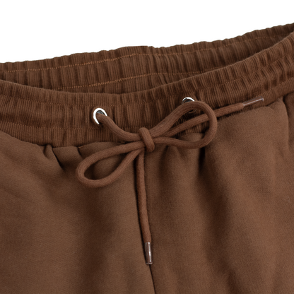 Stacks Manta Ray Pancakes Brown Sweatshorts 7"