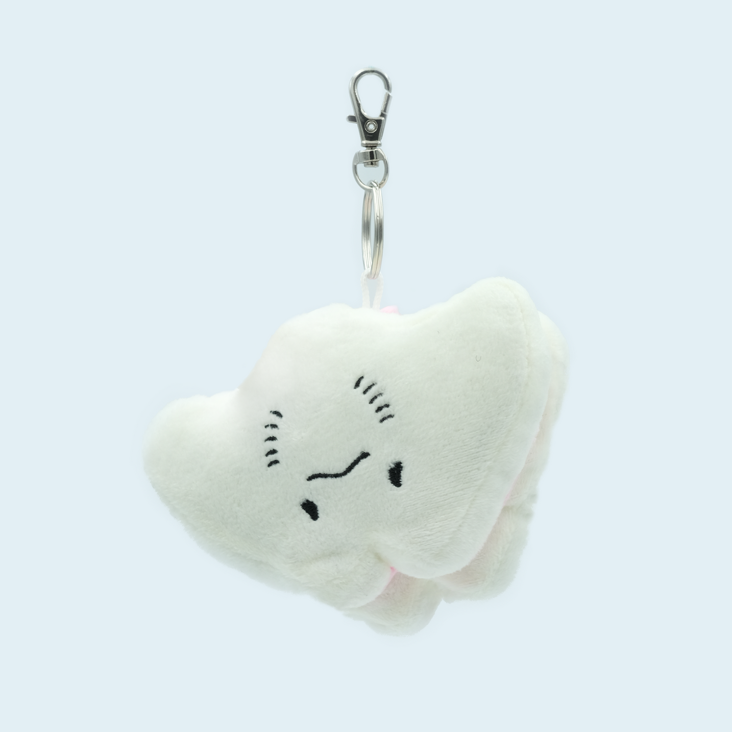 Strawberry Stacks the Pancake Manta Ray Plush Keychain