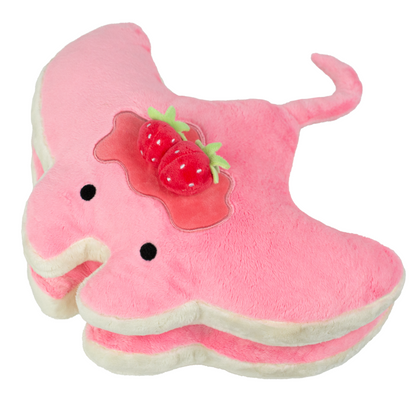 Stacks the Strawberry Manta Ray Pancakes Plush