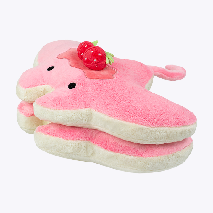 Strawberry Stacks the Pancake Manta Ray Plush