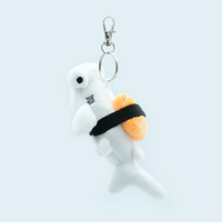 Takashi the Sushi Hammerhead Shark Plush Keychain