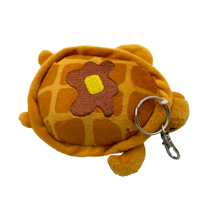 Maple the Waffle Turtle Plush Keychain