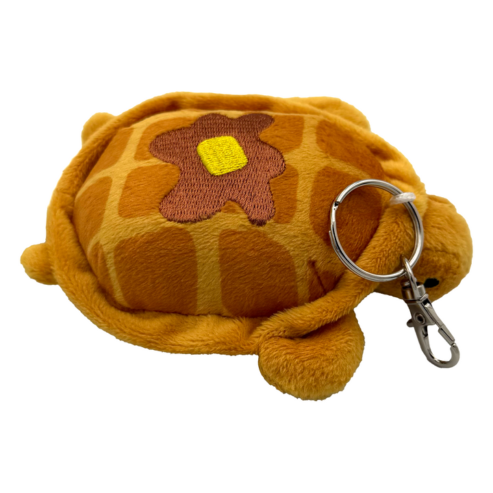 Maple the Waffle Turtle Plush Keychain