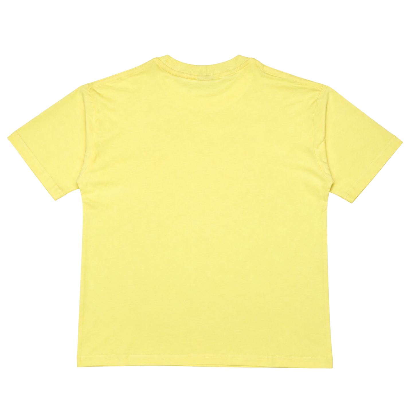 Bandan Banana Dolphin Milk Tee in Banana Yellow, back view