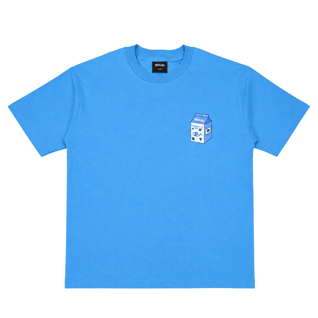 Calypso Blueberry Orca Milk Tee in Baby Blueberry Blue, front view