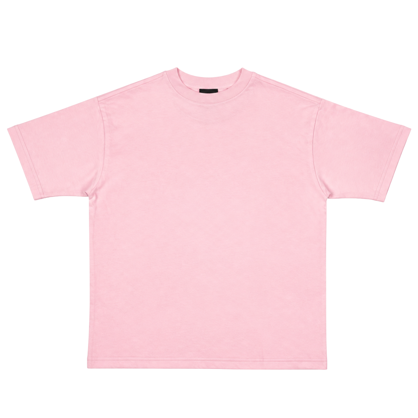 Kelsa Strawberry Seal Milk Tee in Strawberry Pink, back view