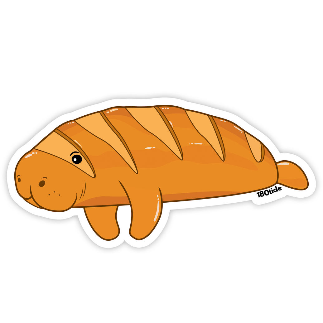Louis the Baguette Manatee Sticker
