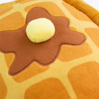 Maple the Waffle Turtle Plush, waffle shell close-up