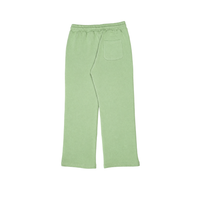 Matcha Stacks Sweatpants in Matcha Green, back view with patch pocket