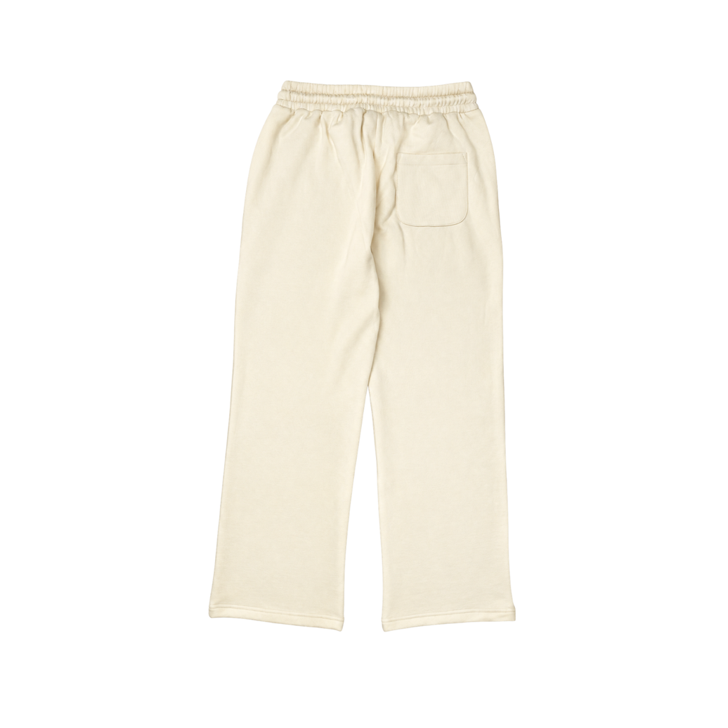 Pucker the Lemon Shark Sweatpants in Lemon Yellow, back view with patch pocket