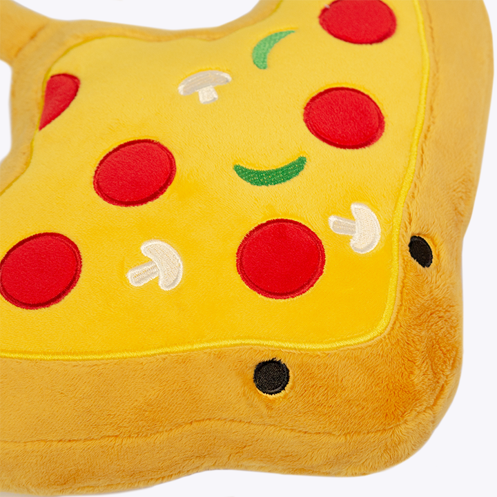 Slice the Pizza Stingray Plush, pizza topping close-up