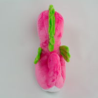 Sol the Dragonfruit Seahorse Plush, back view