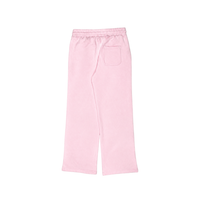Strawberry Stacks Sweatpants in Strawberry Pink, back view with patch pocket