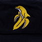 BanDan the Banana Dolphin Embroidered Black Bucket Hat