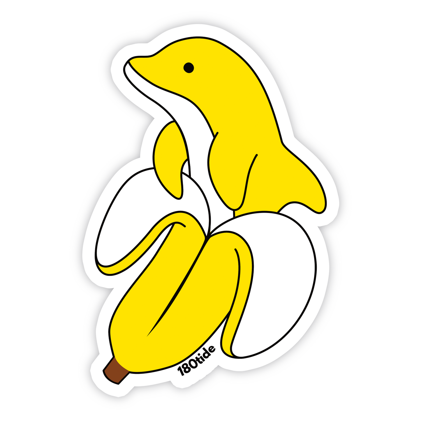 BanDan the Banana Dolphin Sticker