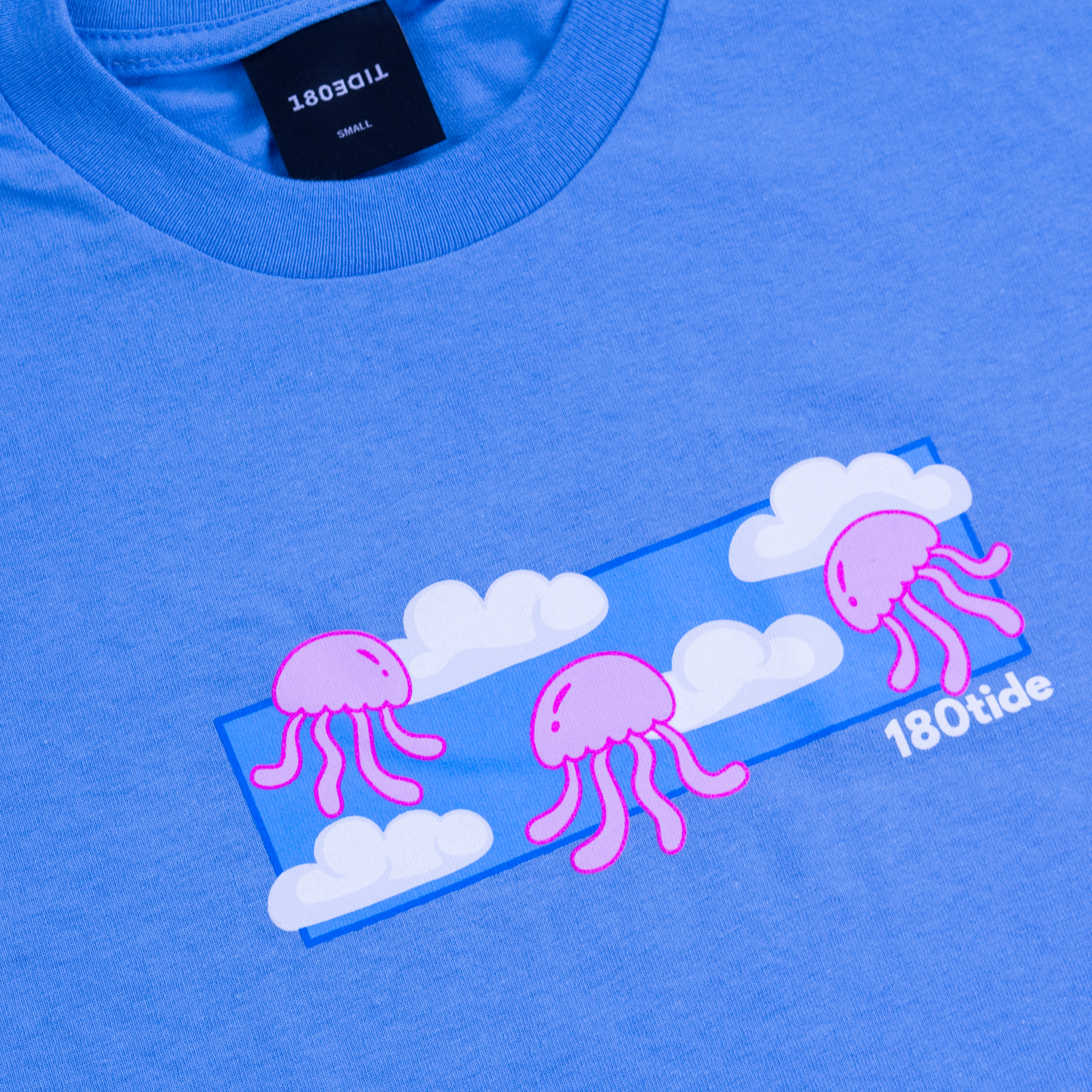 Jellyfish Skies Carolina Blue Short Sleeve Tee