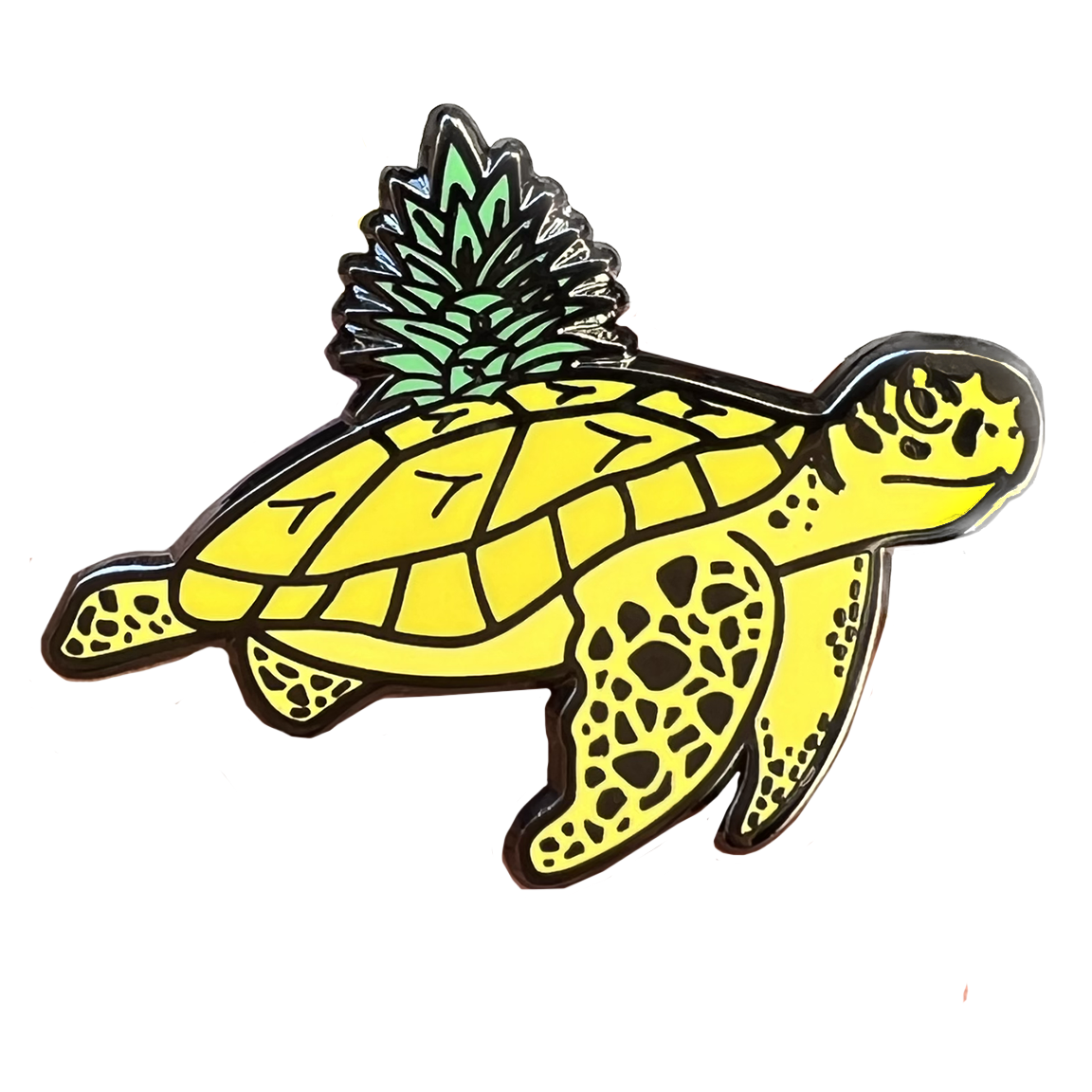 Pineapple Turtle Enamel Pin