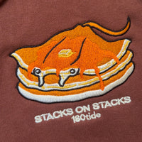 Stacks Pancake Manta Ray Brown Short Sleeve Tee