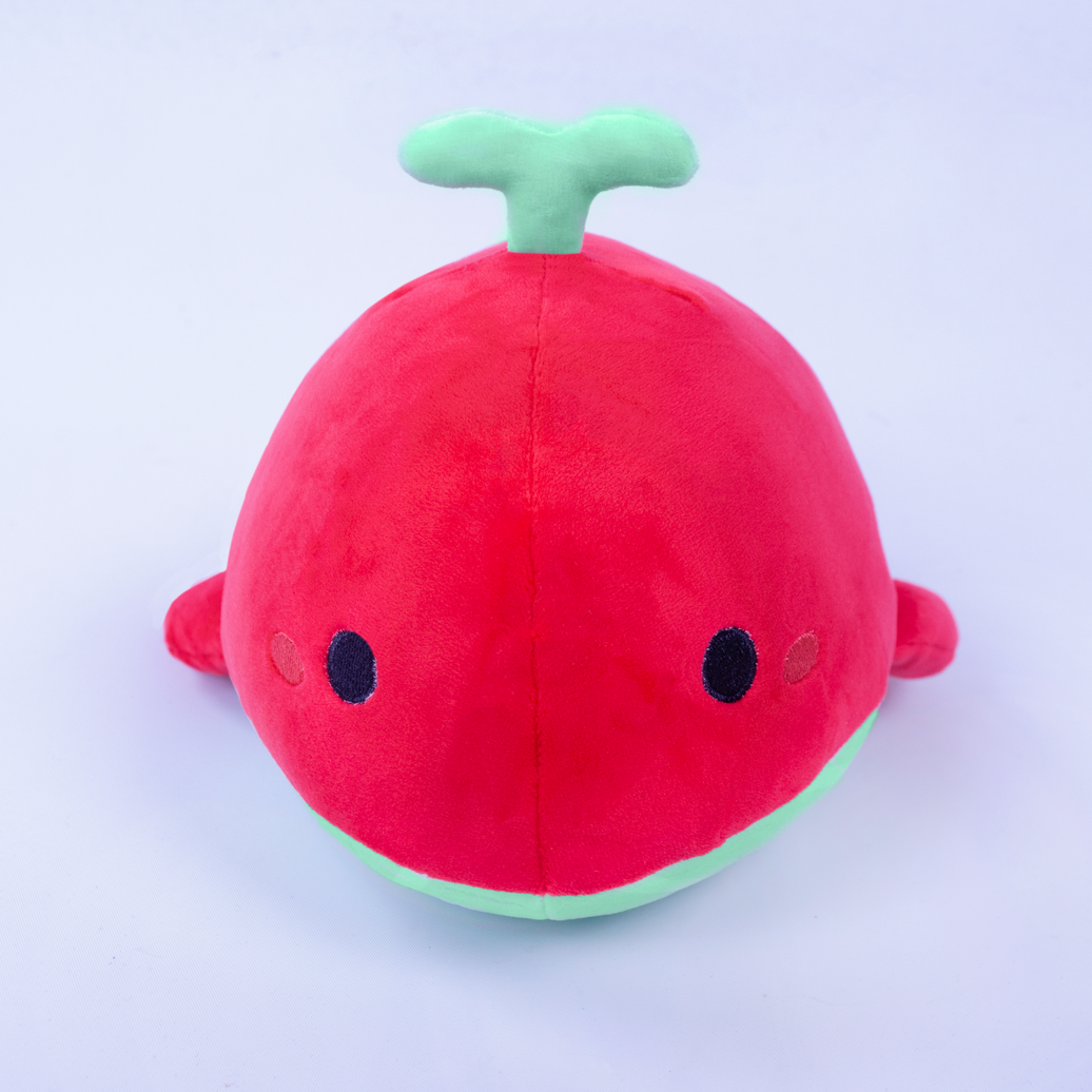 Milo the Watermelon Whale Plush – Special Chonky Edition, front view